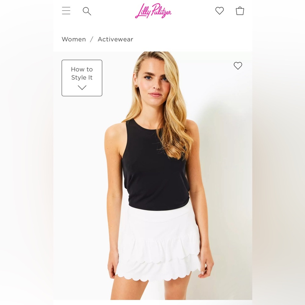 White Lilly Pulitzer tennis skirt